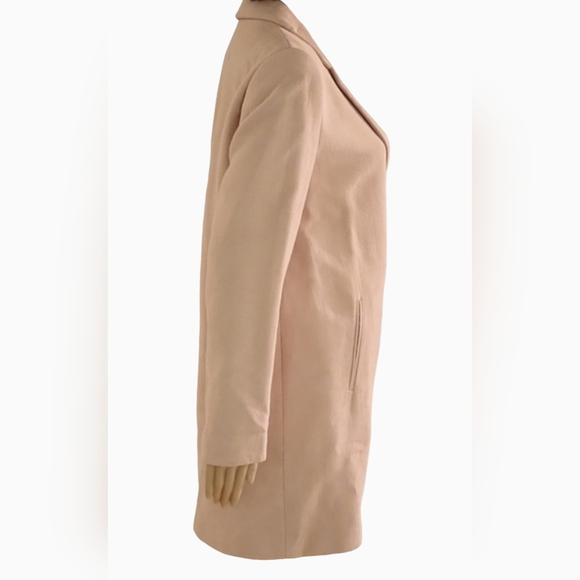 Zara Soft Lightweight Textured Coat Peacoat / Sz XS / Dull salmon / pinkish - Picture 9 of 17